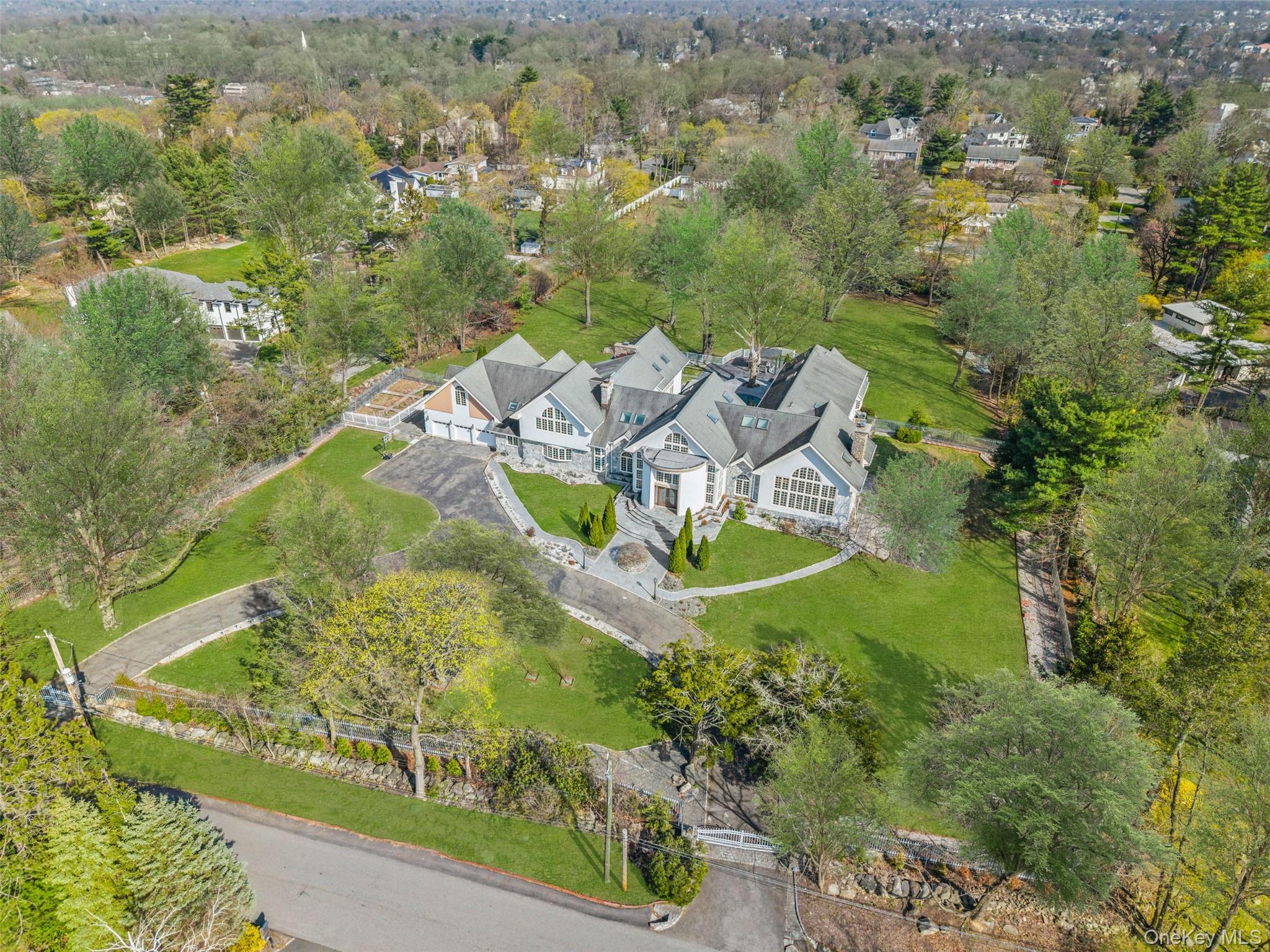 2 High Point Terrace Scarsdale, NY 10583 - Photo 38 of 42 an aerial view of a house with a yard