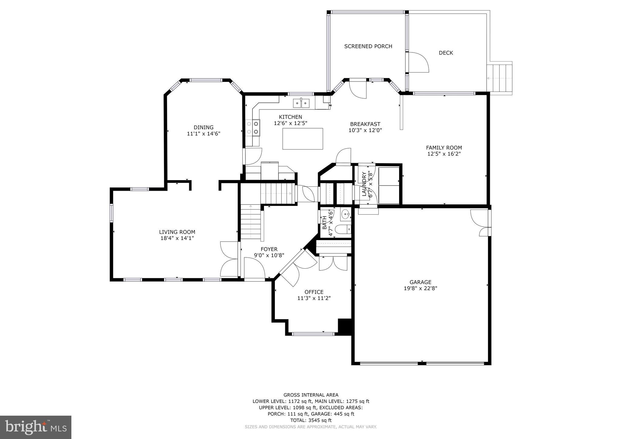 9012 Dumhart Road Laurel, MD 20723 - Photo 40 of 42 Main Level Floor Plan