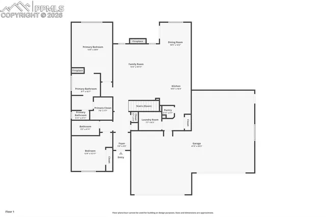 a picture of a floor plan