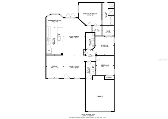 a view of a tennis ground with a floor to ceiling window