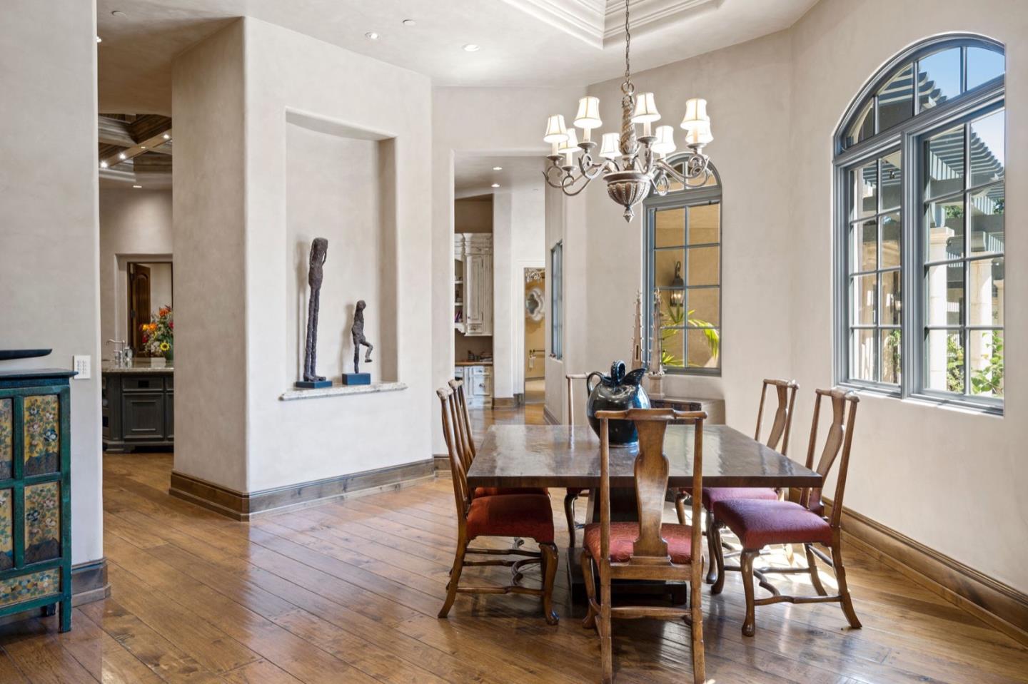 25751 Elena Road Los Altos Hills, CA 94022 - Photo 22 of 80 a view of a dining room with furniture and wooden floor