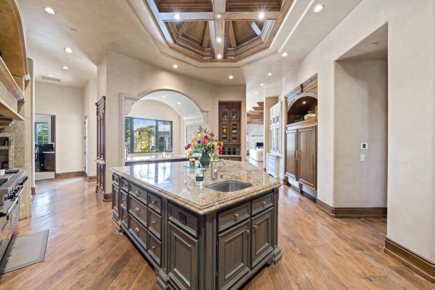 25751 Elena Road Los Altos Hills, CA 94022 - Photo 26 of 80 a kitchen with stainless steel appliances granite countertop lots of counter top space