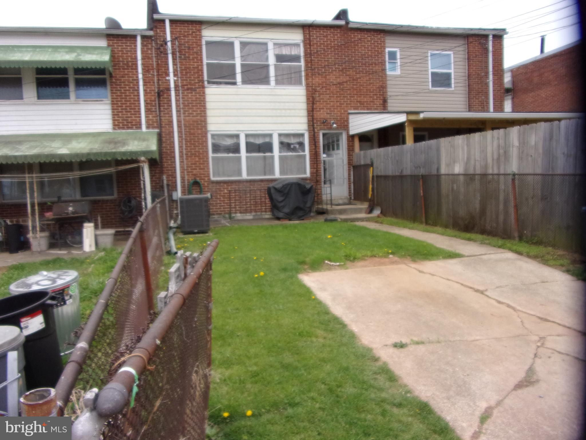 8038 Wynbrook Road Baltimore, MD 21224 - Photo 27 of 27 8038 Wynbrook Rd 21224 Rear Yard With Parking Pad