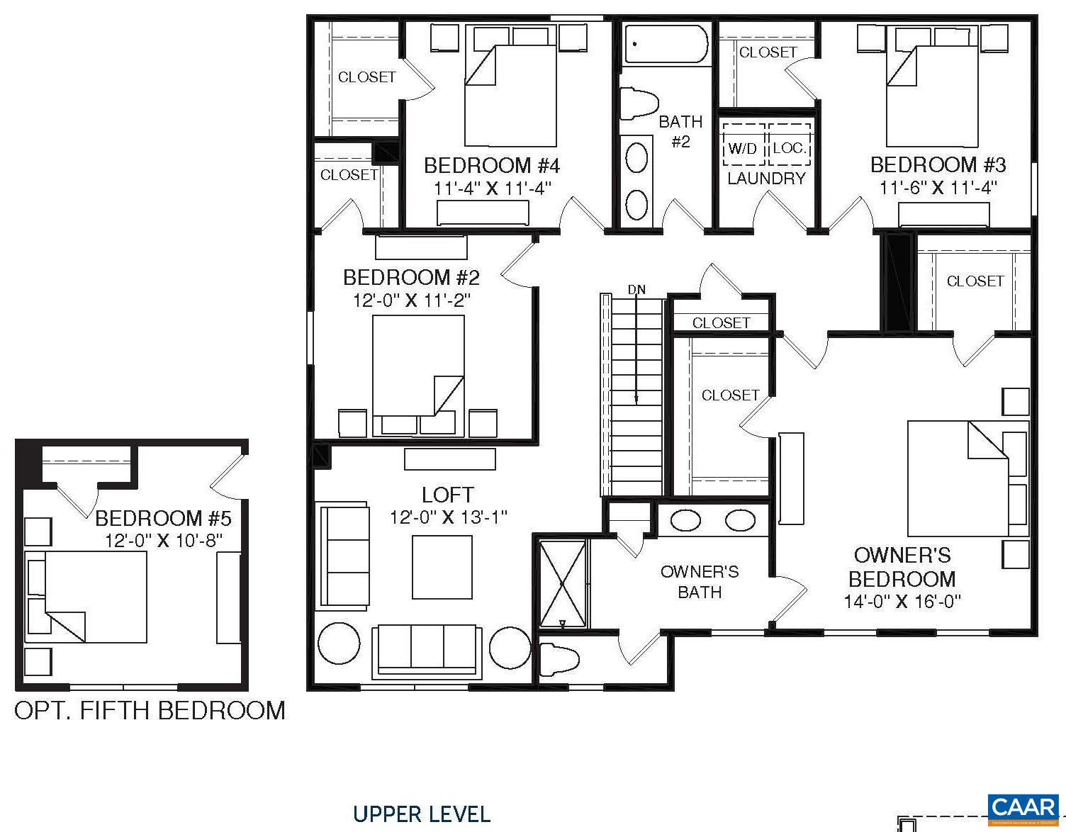 97 Everglades Road Barboursville, VA 22923 - Photo 26 of 26 Upper Level Floor Plan