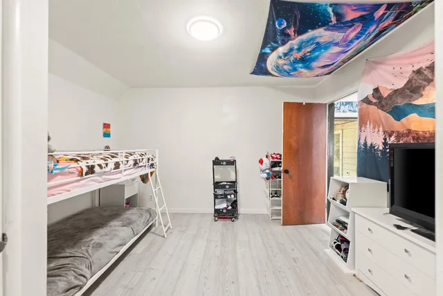 a view of a backyard with a patio