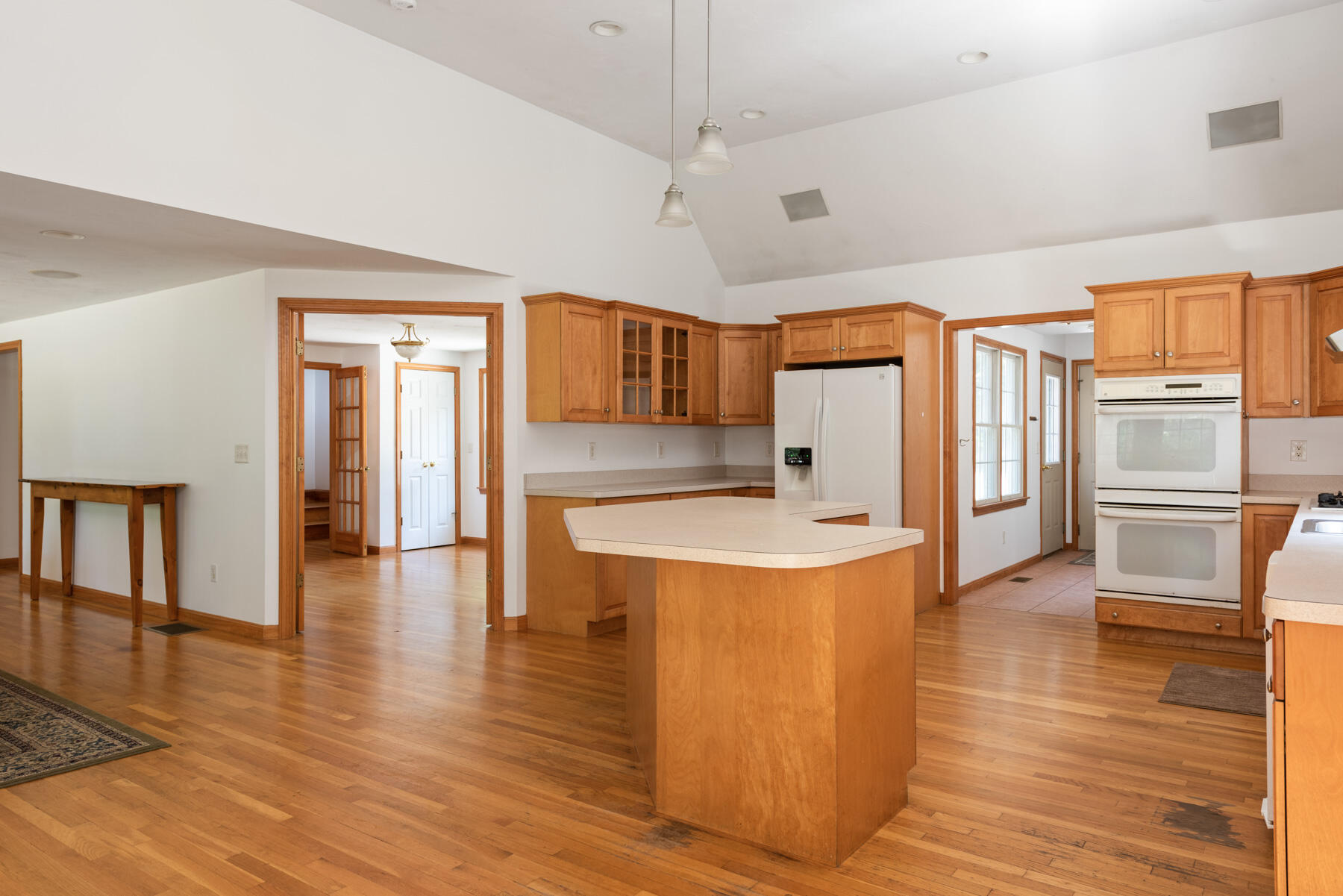25 Gilbert Lane Harwich Port, MA 02646 - Photo 16 of 25 a view of kitchen with cabinets and wooden floor
