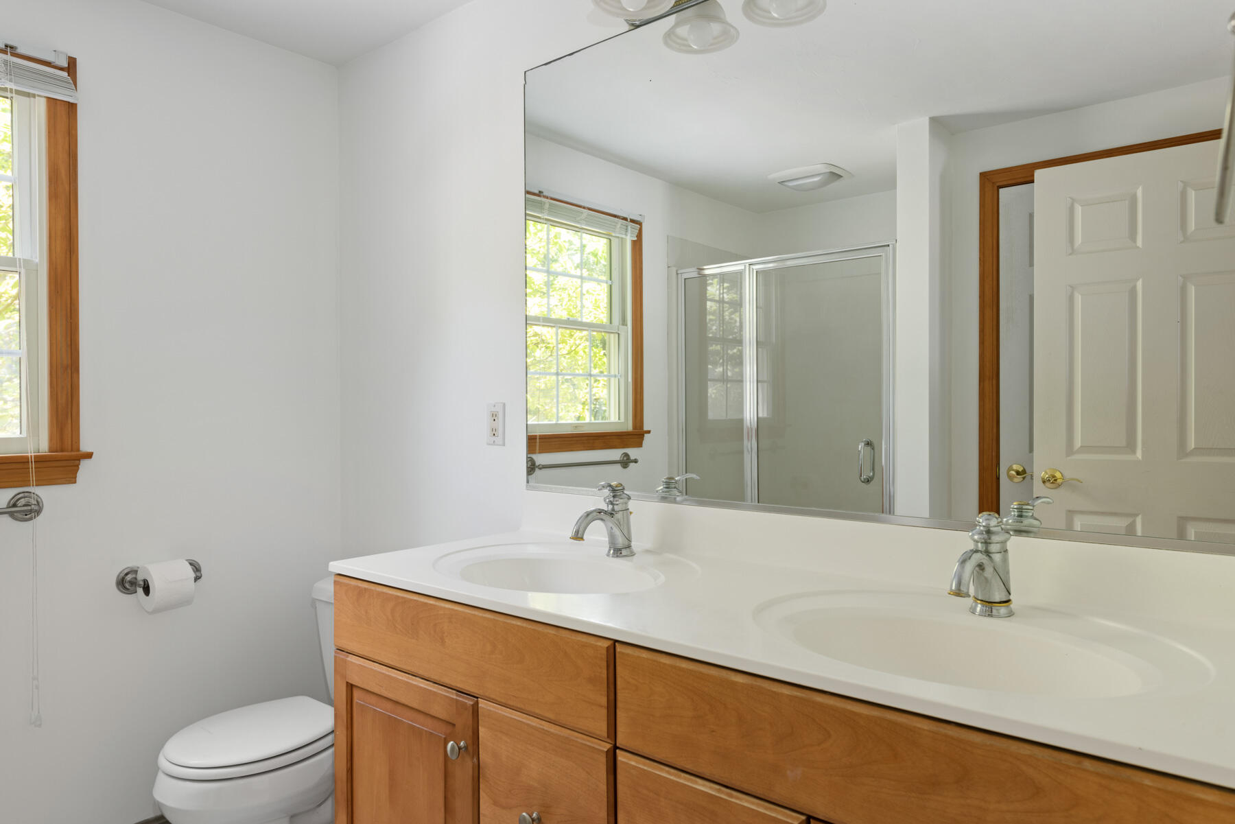 25 Gilbert Lane Harwich Port, MA 02646 - Photo 18 of 25 a bathroom with a sink toilet a mirror and shower