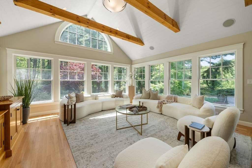49 Walpole Street Dover, MA 02030 - Photo 3 of 40 a living room with furniture and a large window