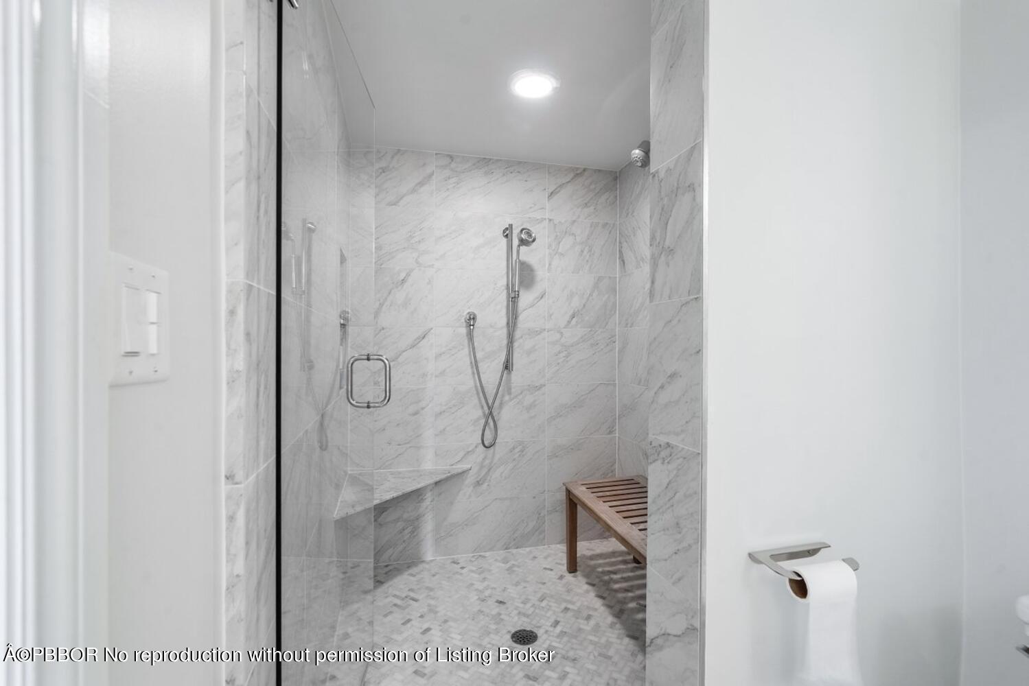 2195 Ibis Isle Road, Unit 7 Palm Beach, FL 33480 - Photo 21 of 34 a bathroom with a shower and a toilet