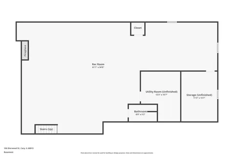 $429,900 | 106 East Sherwood Drive, Cary, IL 60013