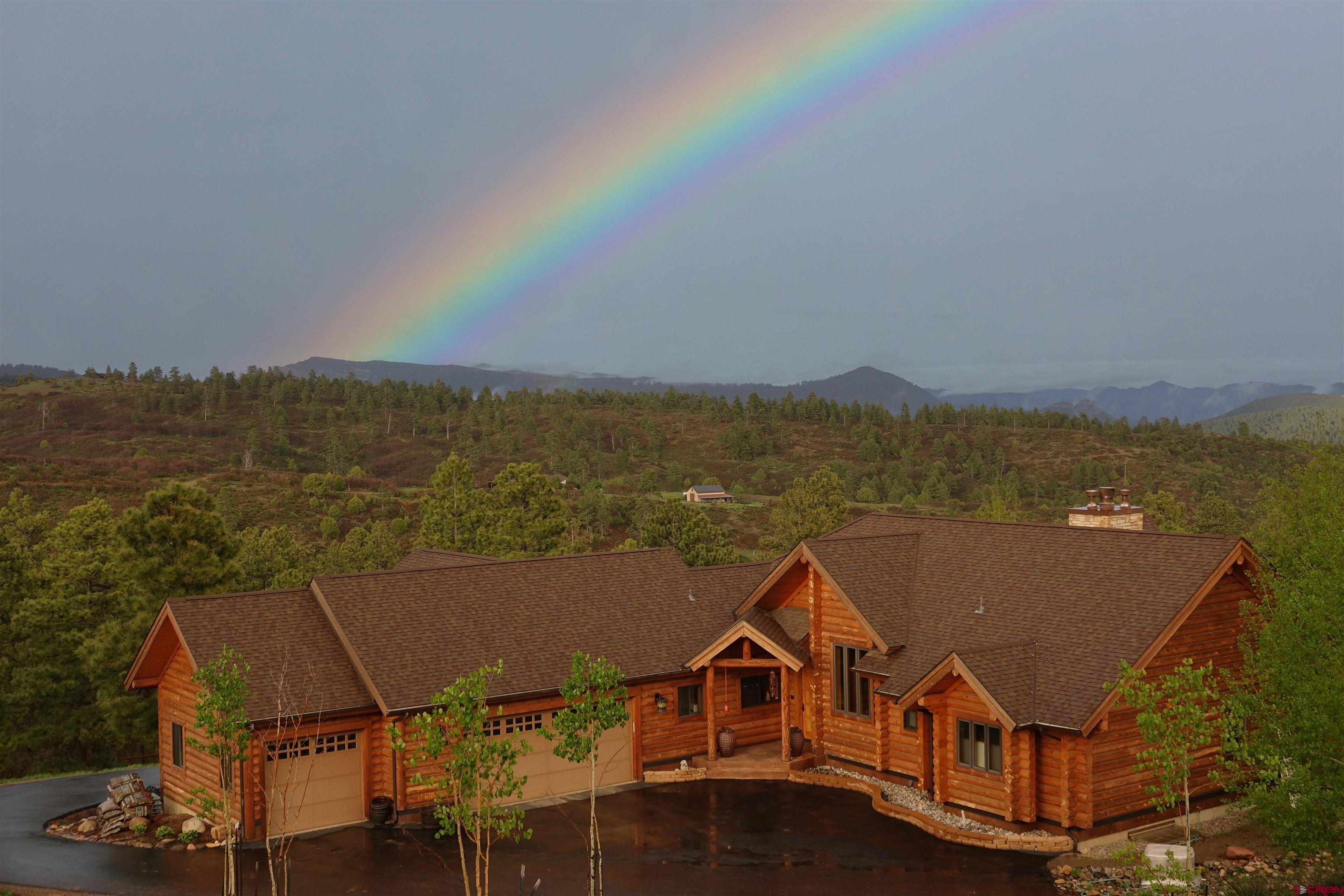 50 West Durango Ridge Road Durango, CO 81301 - Photo 17 of 45 an aerial view of a house with a ocean view
