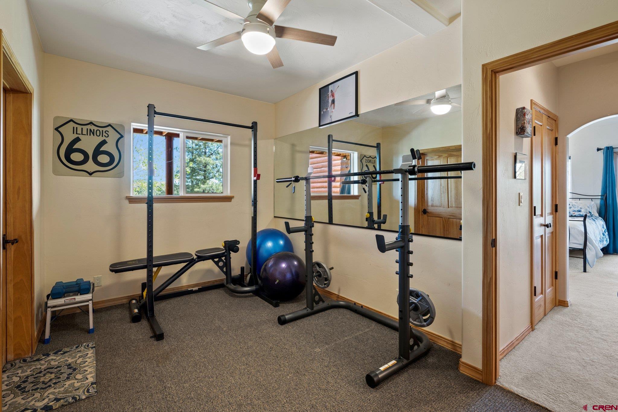 50 West Durango Ridge Road Durango, CO 81301 - Photo 43 of 45 a view of a room with gym equipment