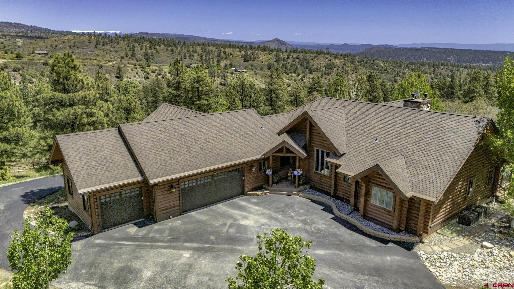50 West Durango Ridge Road Durango, CO 81301 - Photo 45 of 45 an aerial view of a house with a yard