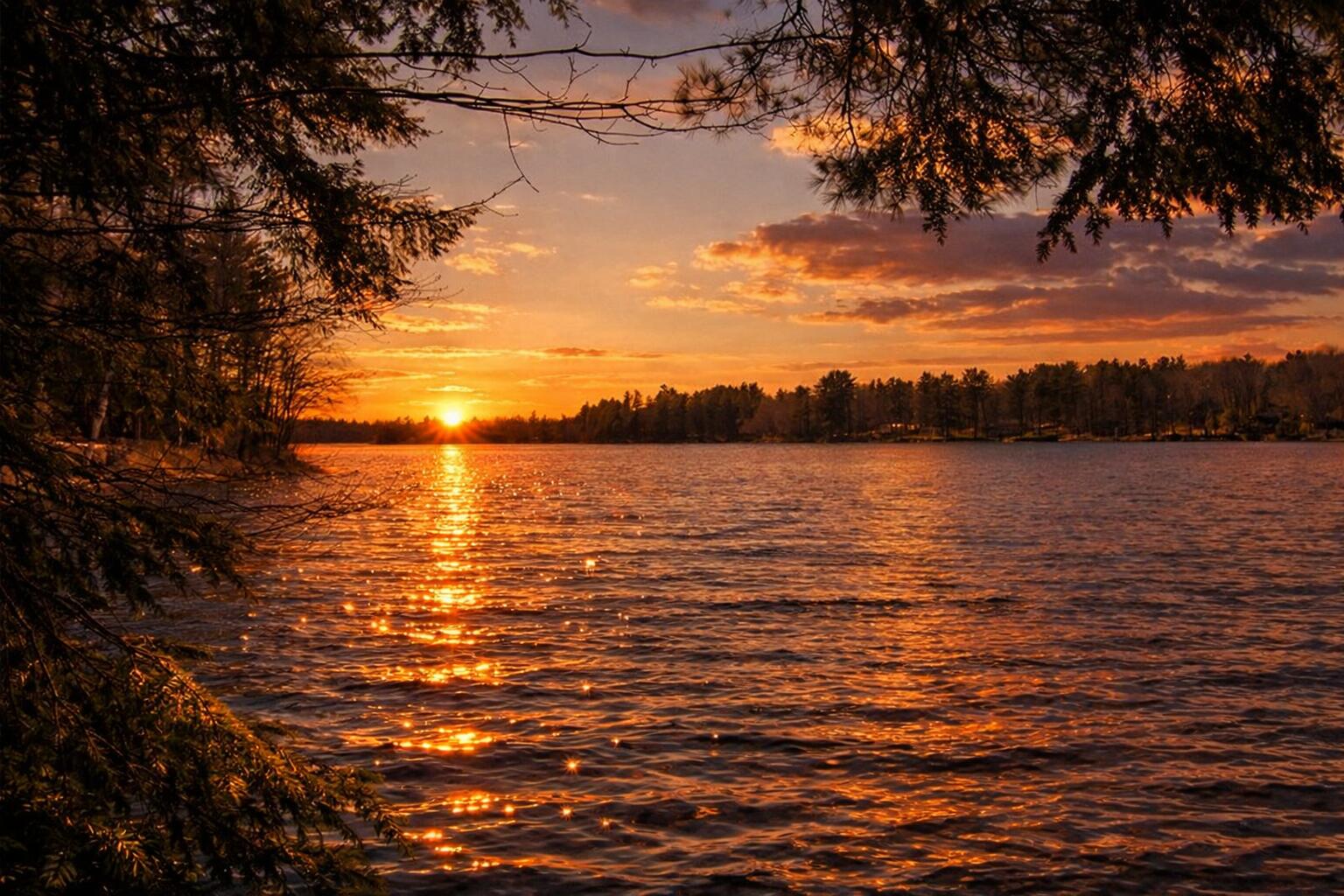 826 Somerville Road Somerville, ME 04348 - Photo 8 of 78 Laker sunset