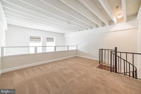 a view of a wooden door