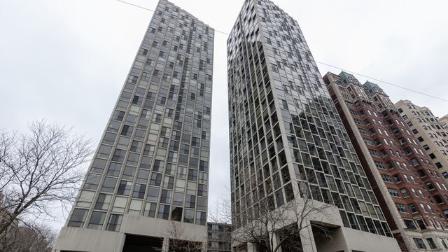 front view of a tall building