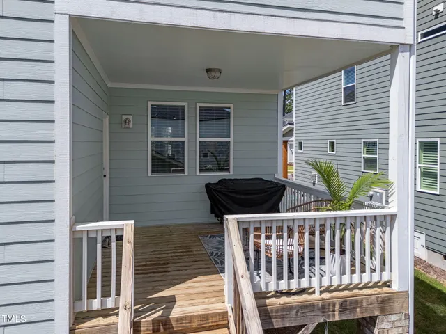 a view of a house with a balcony