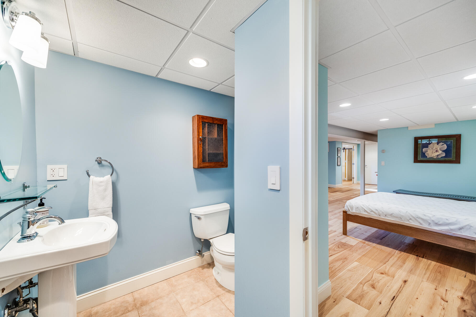 65 Massasoit Road Wellfleet, MA 02667 - Photo 52 of 86 a en suite bathroom with a toilet sink and mirror