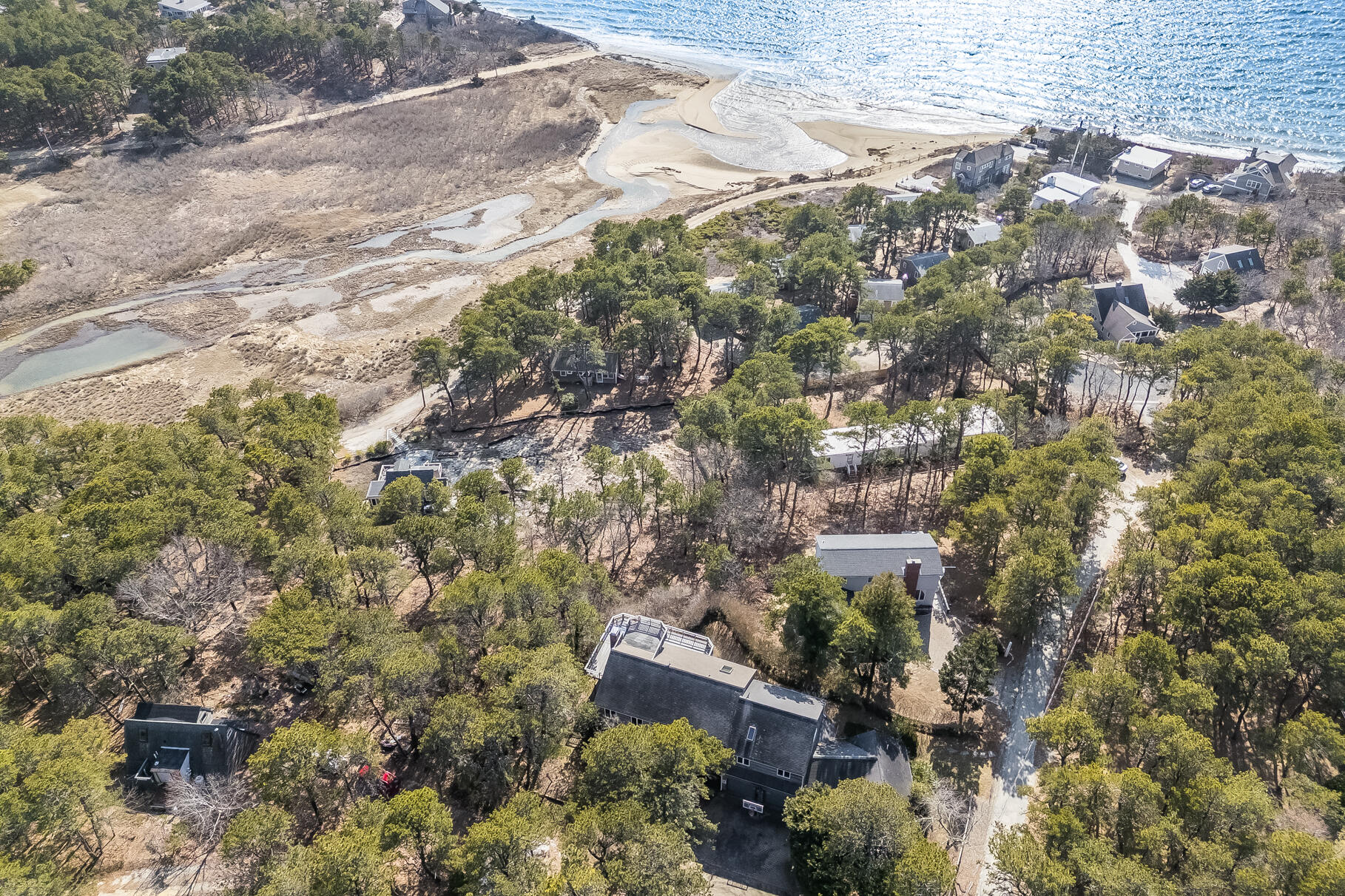 65 Massasoit Road Wellfleet, MA 02667 - Photo 65 of 86 an aerial view of house with yard and mountain view in back