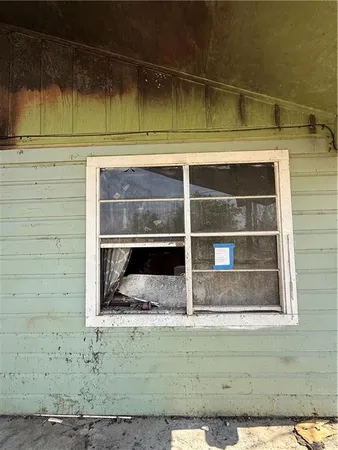 a backyard of a house