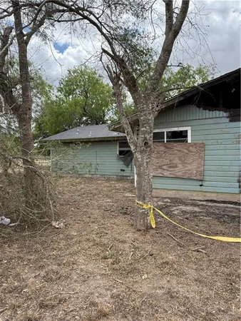 a backyard of a house