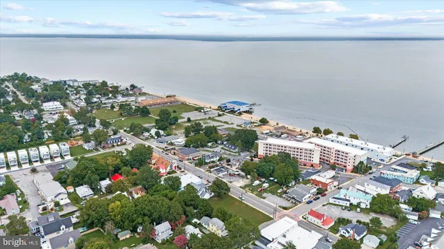 a view of city and ocean