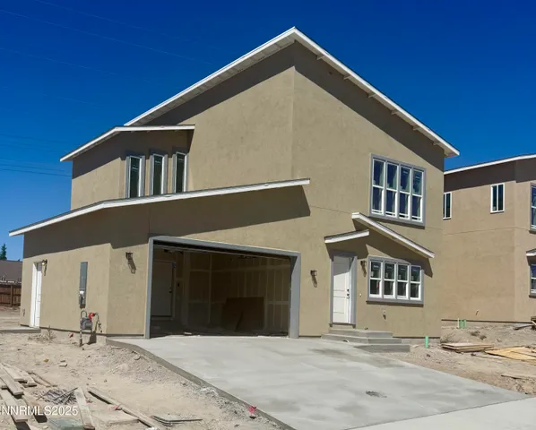 a front view of a house