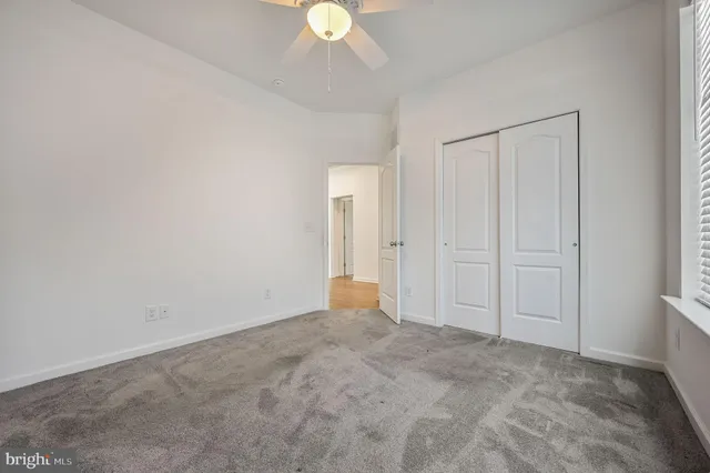 an empty room with an entryway