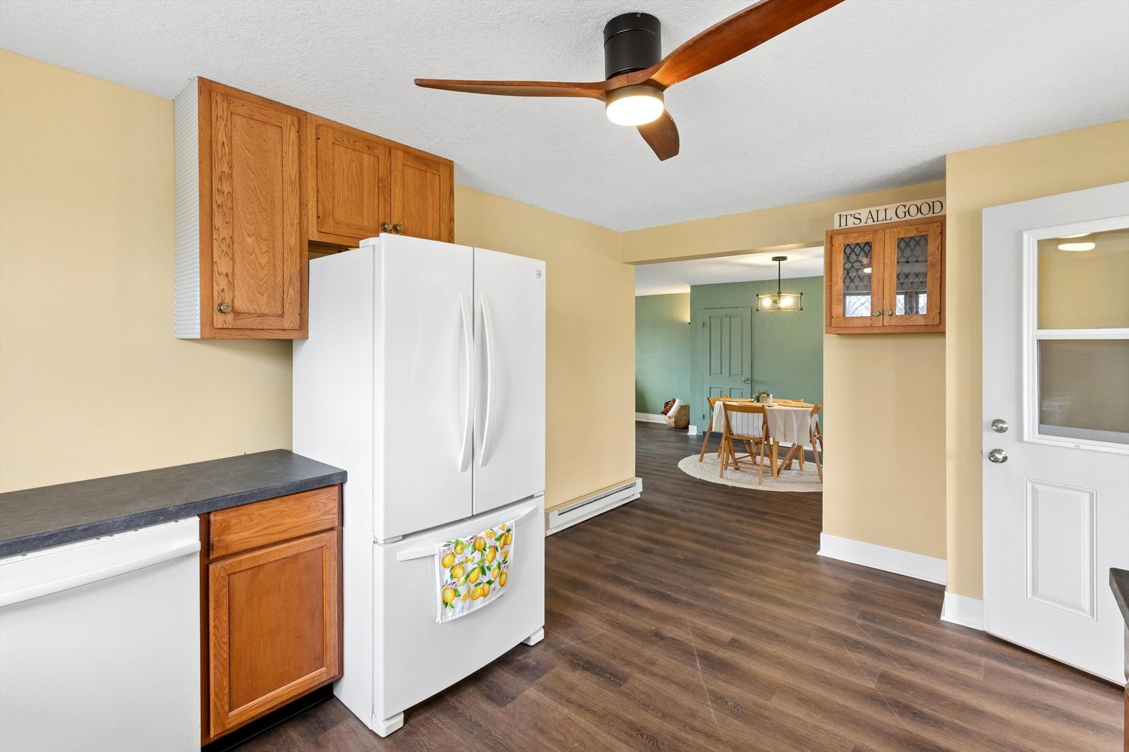 211 Clay Street New Boston, IL 61272 - Photo 12 of 29 a kitchen with stainless steel appliances a refrigerator and a stove