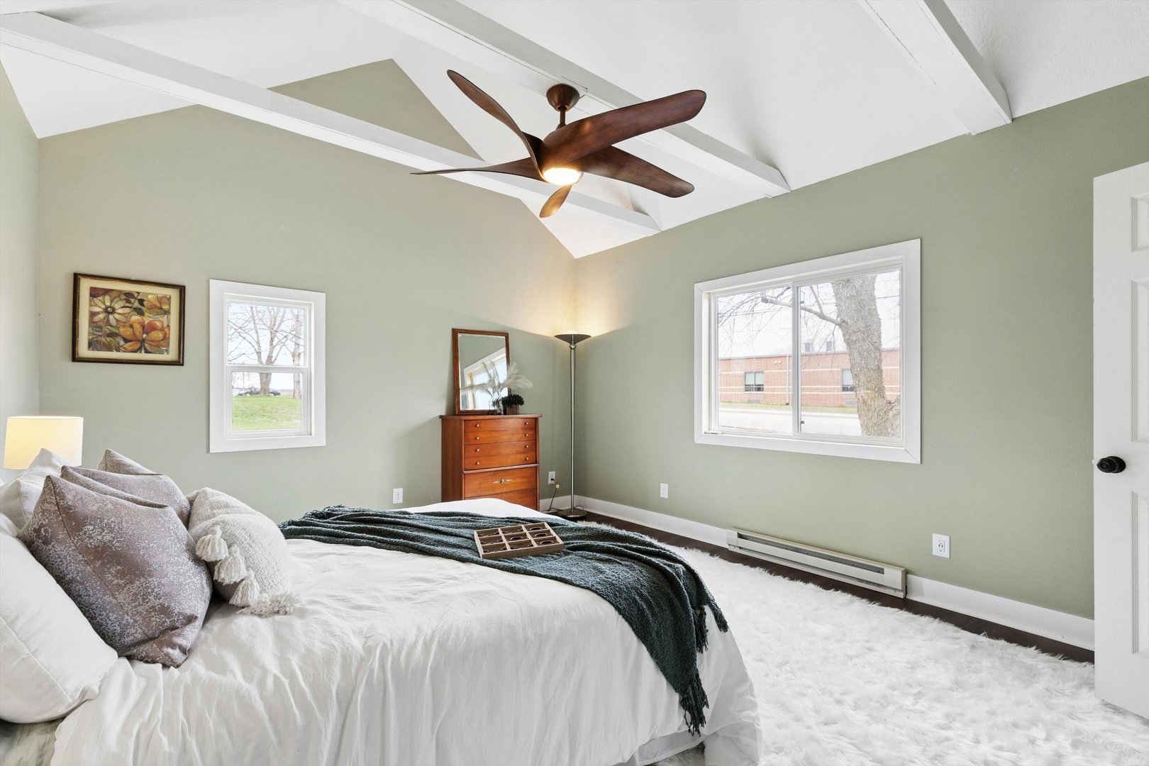 211 Clay Street New Boston, IL 61272 - Photo 15 of 29 a bedroom with a large bed and a window