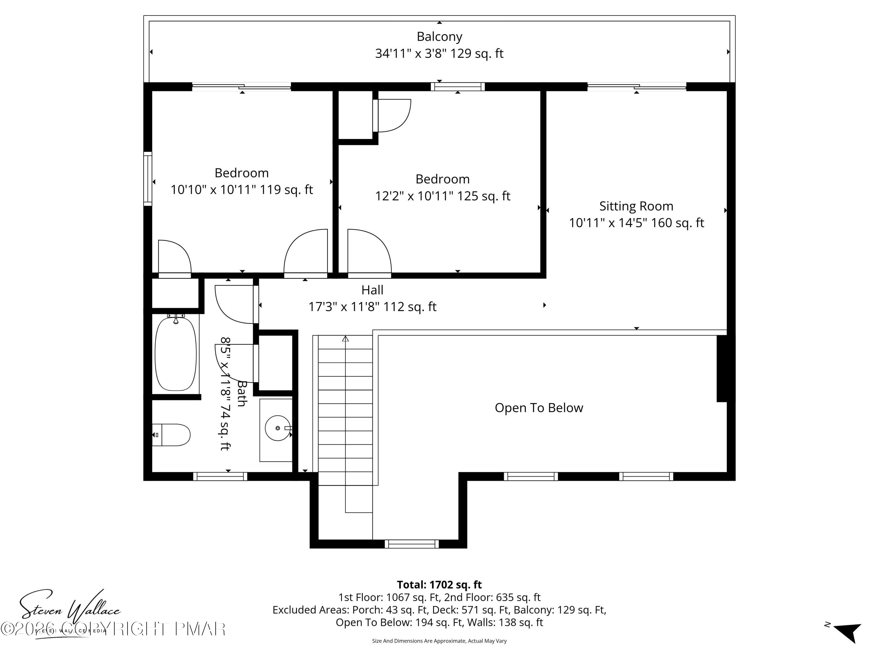 123 Selig Road Pocono Lake, PA 18347 - Photo 43 of 76 2nd_floor_123_selig_road_pocono_lake_wit