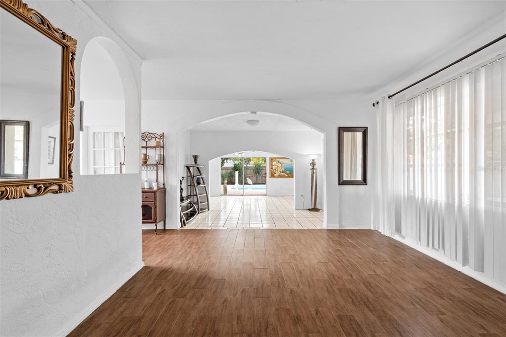 755 43rd Street St. Petersburg, FL 33713 - Photo 5 of 46 a view of a living room hardwood and hardwood floor