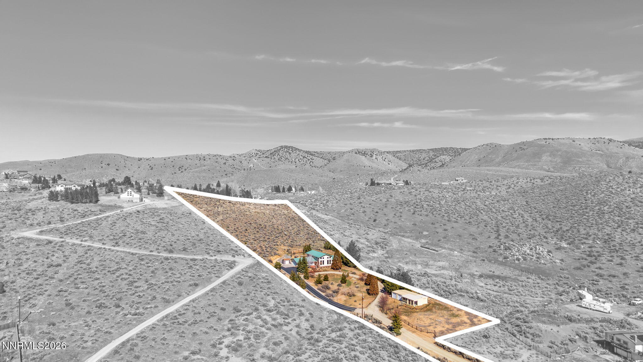 4697 Cavataio Road Washoe Valley, NV 89704 - Photo 3 of 38 Black and White Drone Lot