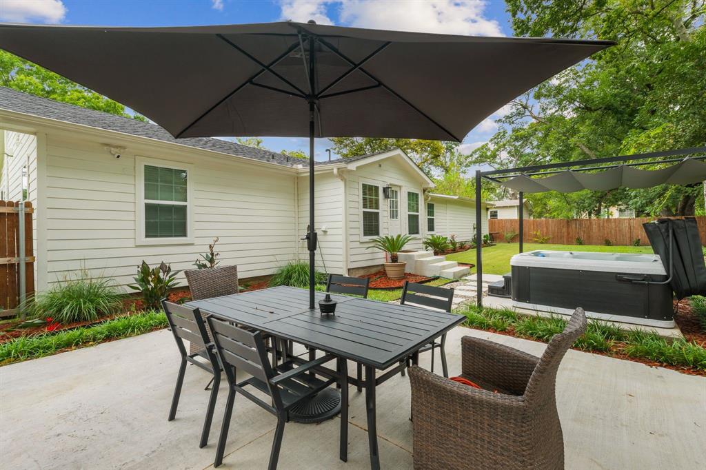 408 East Liberty Street Pilot Point, TX 76258 - Photo 28 of 31 a view of an outdoor sitting area with furniture and backyard