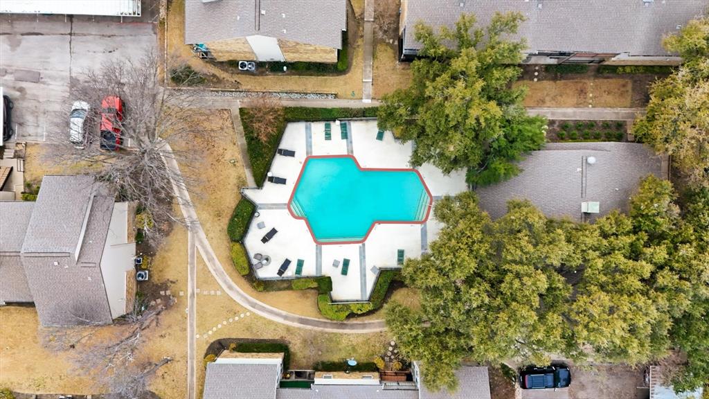 5300 Keller Springs Road, Unit 2057 Dallas, TX 75248 - Photo 31 of 35 an aerial view of a highlighted house