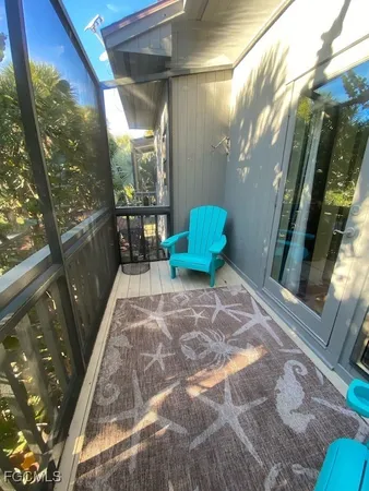 a view of a porch