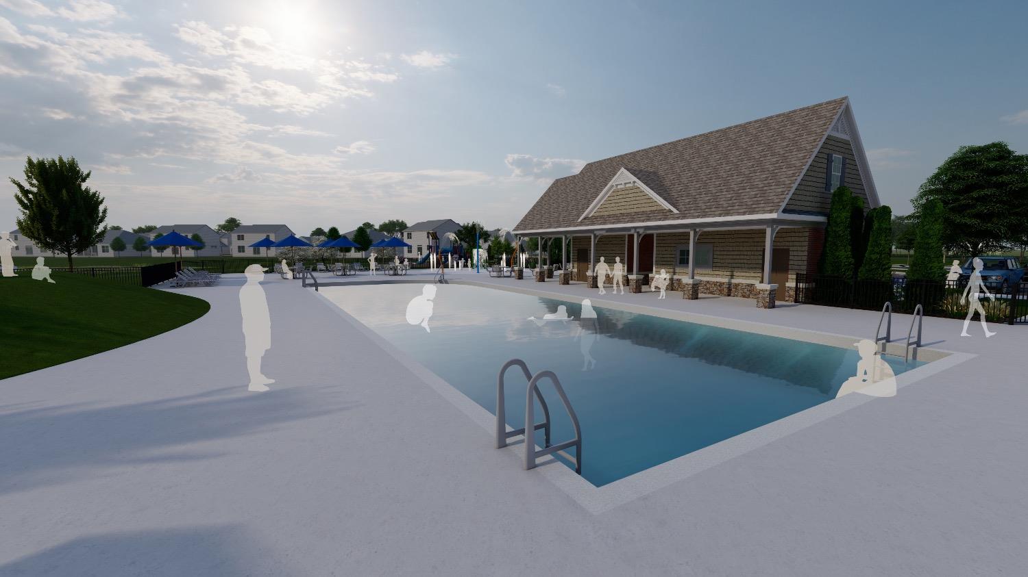 11566 Clyde Crown Point Merrillville, IN 46410 - Photo 23 of 27 swimming pool view with plants and lake view