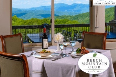 101 Hornbeam Road, Unit 2B Beech Mountain, NC 28604 - Photo 29 of 35 a view of a dining room with furniture window and outside view