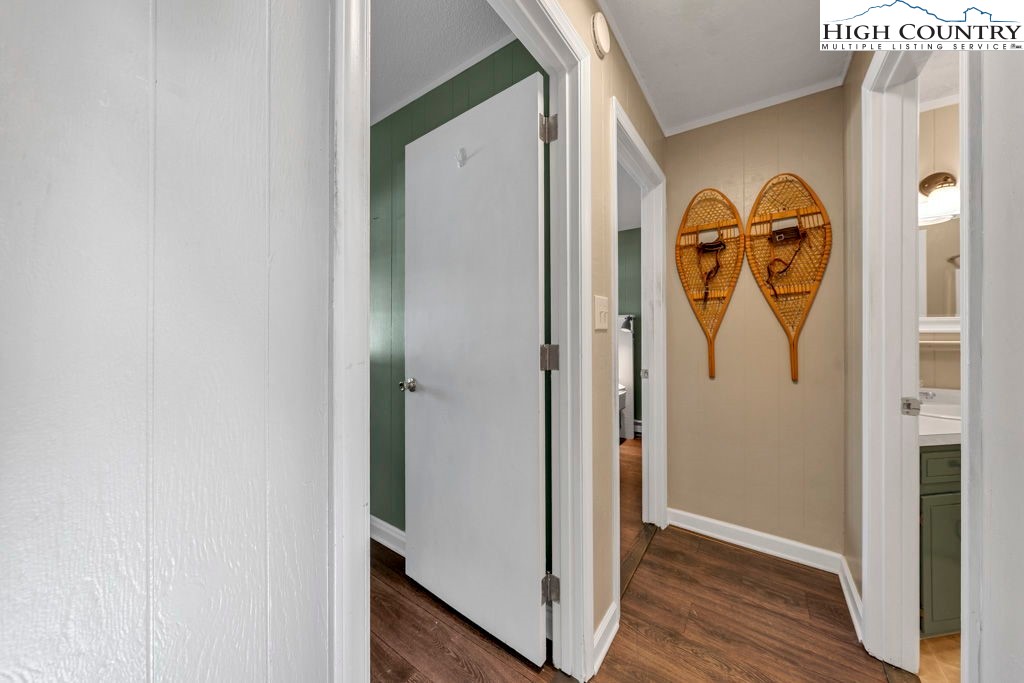 101 Hornbeam Road, Unit 2B Beech Mountain, NC 28604 - Photo 9 of 35 a view of front door with wooden floor