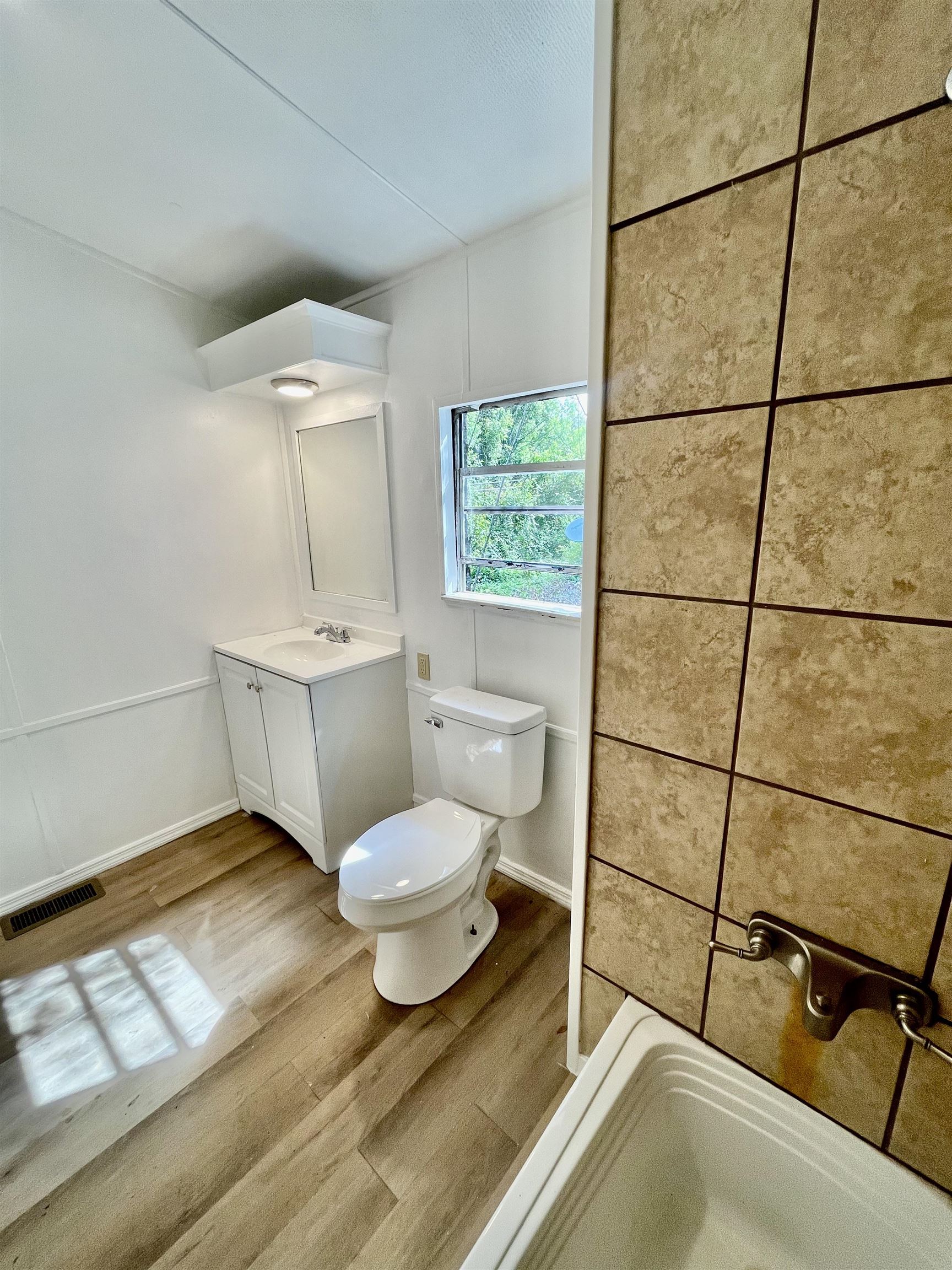 23670 Northeast 154th Place Road Salt Springs, FL 32134 - Photo 22 of 65 a bathroom with a toilet a sink and mirror