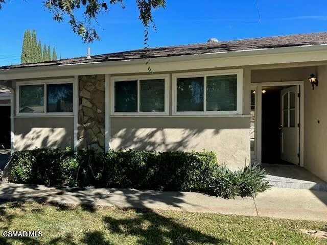 a front view of a house