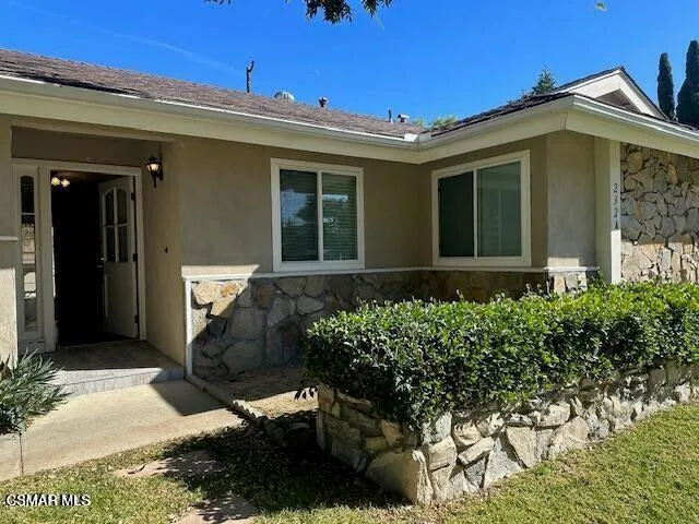 a front view of a house