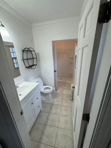 a bathroom with a sink a toilet and a shower