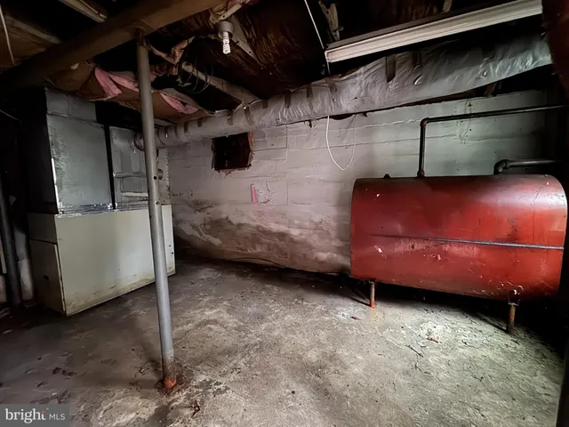 a view of a room with racks