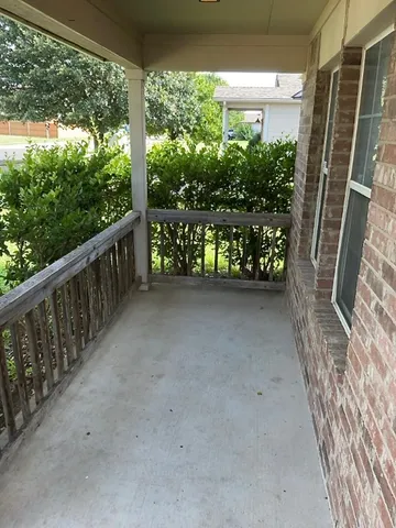 a view of balcony with outdoor space