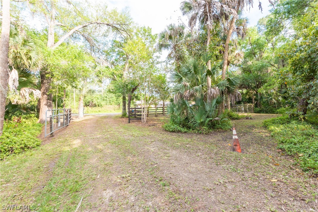 3990 Staley Road Fort Myers, FL 33905 - Photo 2 of 35 a backyard of a house with trees and plants