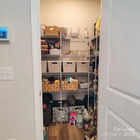 a view of a room with racks