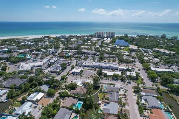 an aerial view of a city