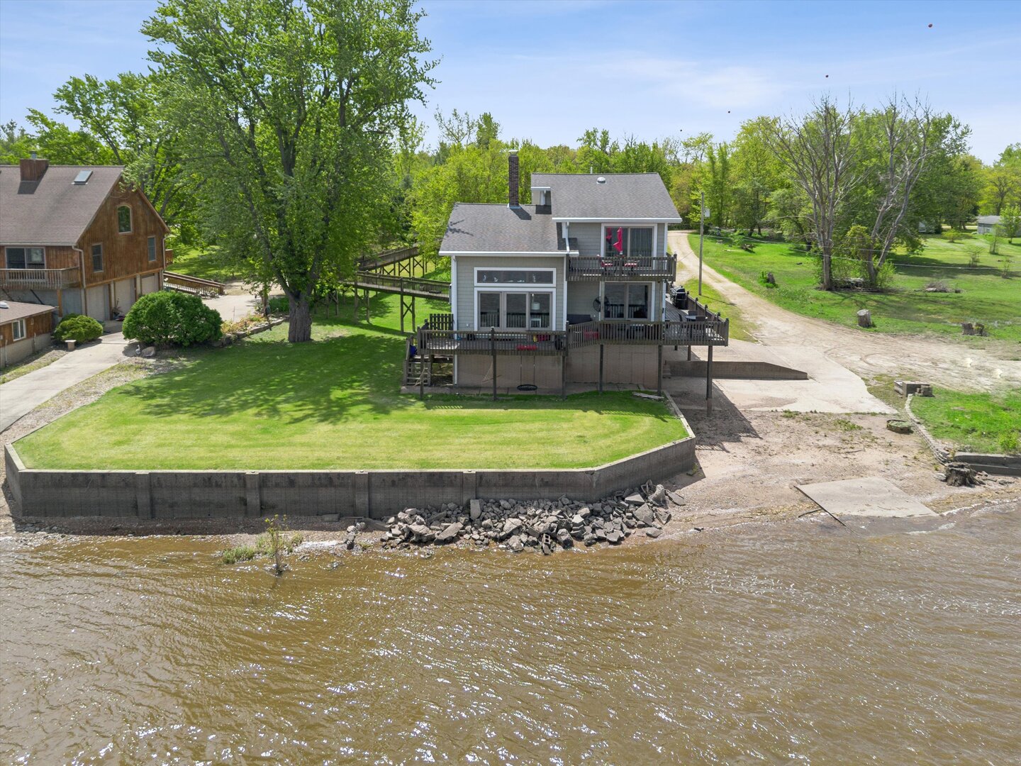 14839 Vans Road Fulton, IL 61252 - Photo 55 of 70 an aerial view of a house with a yard