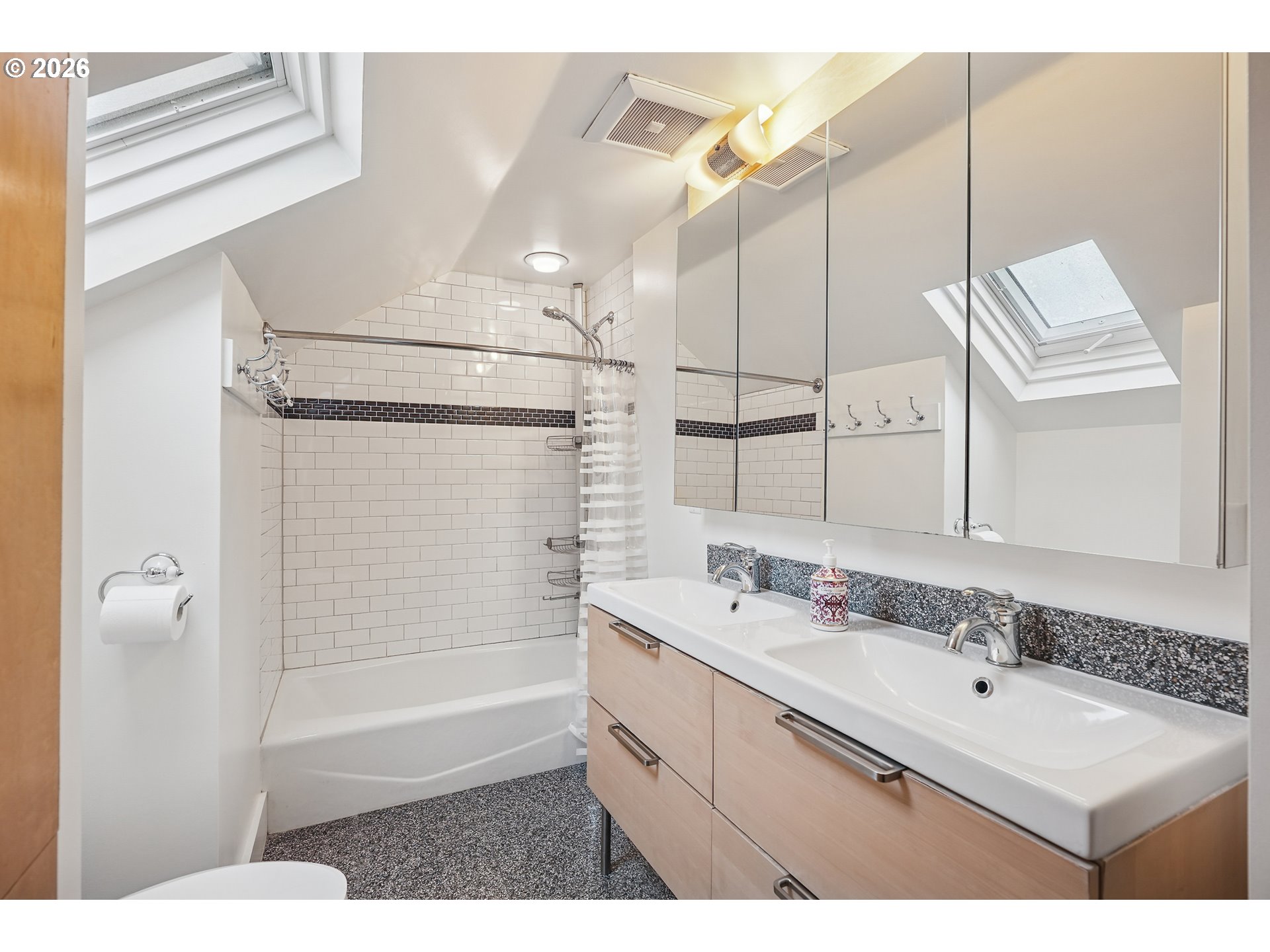2715 Northeast 38th Avenue Portland, OR 97212 - Photo 35 of 45 a bathroom with a sink a toilet and shower